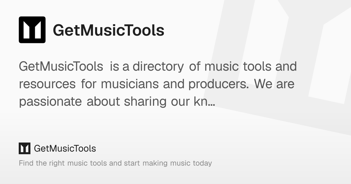 GetMusicTools logo
