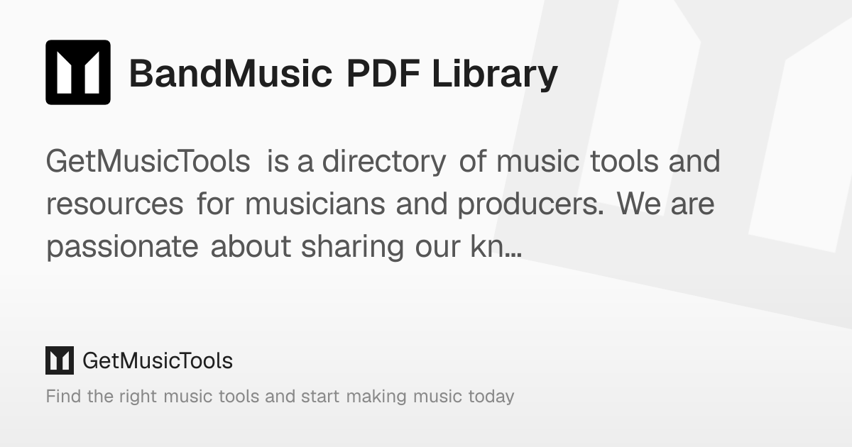 BandMusic PDF Library: Vintage band scores for today's musicians ...