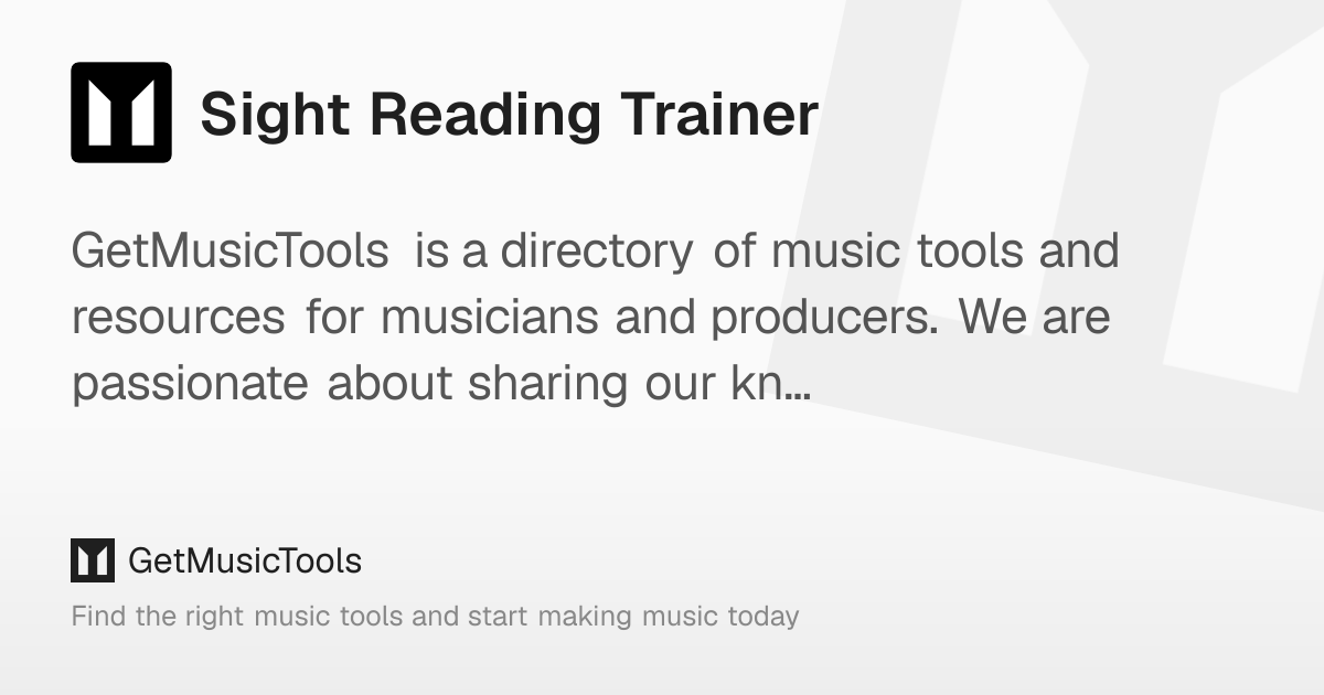 Sight Reading Trainer: Sharpen your sight reading skills in your ...
